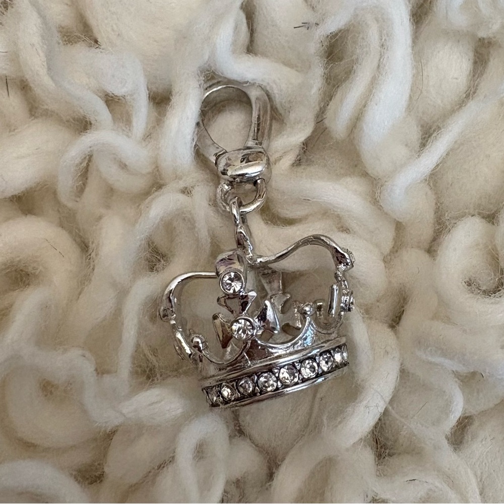 👑💎Pave & Silver Crown Juicy Couture “J” Charm